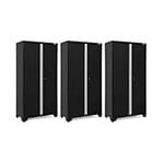 NewAge Garage Cabinets 3 x BOLD Series Black 42-Inch RTA Locker