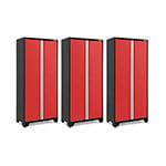 NewAge Garage Cabinets 3 x BOLD Series Red 36-Inch RTA Locker