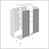 2 x BOLD Series Platinum 36-Inch RTA Locker