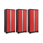 NewAge Garage Cabinets 3 x BOLD Series Red 30-Inch RTA Locker
