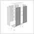 4 x BOLD Series Platinum 30-Inch RTA Locker