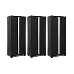 NewAge Garage Cabinets 3 x BOLD Series Black 30-Inch RTA Locker