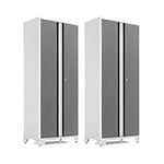 NewAge Garage Cabinets 2 x BOLD Series Platinum Lockers