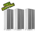 NewAge Garage Cabinets 3 x BOLD Series Platinum Lockers