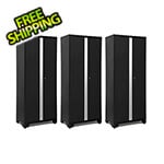 NewAge Garage Cabinets 3 x BOLD Series Black Lockers