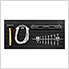 BOLD Series 48-Inch Steel Slatwall Backsplash (Black)