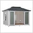 12.6 ft. W x 10 ft. Backyard Office Multipurpose Outdoor Shed