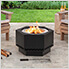 Smokeless 26-Inch Hexagon Patio Fire Pit