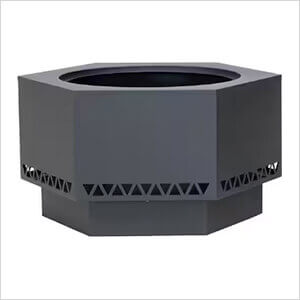 Smokeless 28-Inch Hexagon Patio Fire Pit