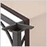 Lindt 9.5 x 11 ft. Outdoor Steel Arched Pergola with Adjustable Canopy