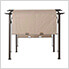 9.5 x 11.5 ft. Outdoor Steel Arched Pergola with Adjustable Canopy