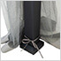 10 x 12 Black Steel Hardtop Gazebo with Hook and Netting