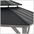 12 x 20 Cedar Framed Gazebo with 2-Tier Aluminum Hardtop Roof