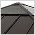 9 x 9 Wooden Hardtop Gazebo with Ceiling Hook (Brown Roof)