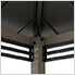 8 x 12 Wooden Grill Gazebo with AC Power Ports and Shelves (Black)