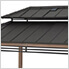 8 x 12 Wooden Grill Gazebo with DC Solar Power and Shelves (Brown)