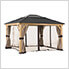 Universal Curtains and Mosquito Netting for 11 ft. x 13 ft. Wood Gazebos