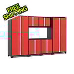 NewAge Garage Cabinets BOLD Series Red 6-Piece Set (No Countertop)