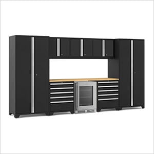 PRO Series Black 9-Piece Set with Bamboo Top