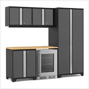 PRO Series Grey 6-Piece Set with Bamboo Top
