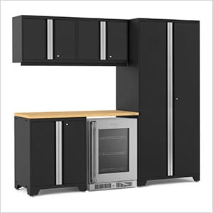 PRO Series Black 6-Piece Set with Bamboo Top