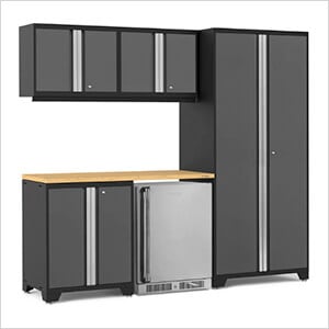 PRO Series Grey 6-Piece Set with Bamboo Top
