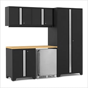 PRO Series Black 6-Piece Set with Bamboo Top