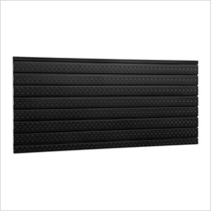 PRO Series 56-Inch Black Diamond Plate Slatwall Backsplash