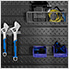 PRO Series 56-Inch Black Diamond Plate Slatwall Backsplash