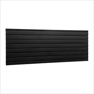 PRO Series 84-Inch Black Diamond Plate Slatwall Backsplash