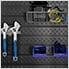 PRO Series 84-Inch Black Diamond Plate Slatwall Backsplash
