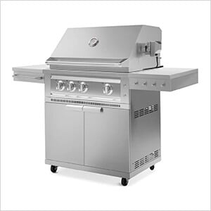 Outdoor Kitchen Grill Cart with 33-Inch Platinum Grill (Natural Gas)