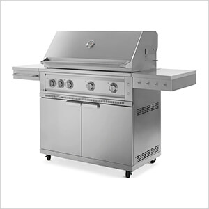 Outdoor Kitchen Grill Cart with 40-Inch Platinum Grill (Natural Gas)