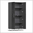 8-Piece Garage Cabinet Kit with Bamboo Worktop in Midnight Black Metallic