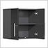 8-Piece Garage Cabinet Kit with Bamboo Worktop in Midnight Black Metallic
