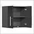 9-Piece Garage Cabinet Kit with Bamboo Worktop in Midnight Black Metallic