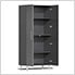 9-Piece Garage Cabinet Kit with Bamboo Worktop in Graphite Grey Metallic