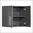 9-Piece Garage Cabinet Kit with Bamboo Worktop in Graphite Grey Metallic
