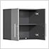 9-Piece Garage Cabinet Kit with Bamboo Worktop in Stardust Silver Metallic