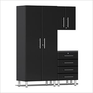 3-Piece Garage Cabinet Kit in Midnight Black Metallic