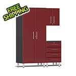 Ulti-MATE Garage Cabinets 3-Piece Garage Cabinet Kit in Ruby Red Metallic