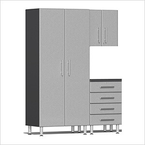 3-Piece Garage Cabinet Kit in Stardust Silver Metallic