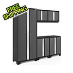 NewAge Garage Cabinets BOLD Series Grey 5-Piece Set (No Countertop)