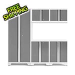 NewAge Garage Cabinets BOLD Series Platinum 5-Piece Set (No Countertop)