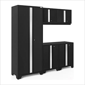 BOLD Series Black 5-Piece Set (No Countertop)