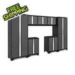 NewAge Garage Cabinets BOLD Series Grey 7-Piece Set (No Countertop)
