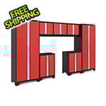 NewAge Garage Cabinets BOLD Series Red 7-Piece Set (No Countertop)