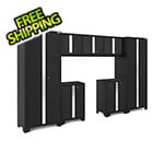 NewAge Garage Cabinets BOLD Series Black 7-Piece Set (No Countertop)