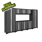 NewAge Garage Cabinets BOLD Series Grey 8-Piece Set (No Countertop)