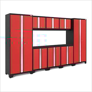 BOLD Series Red 8-Piece Set (No Countertop)